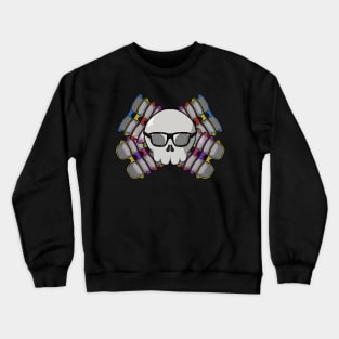 Opticians crew Jolly Roger pirate flag (no caption) Crewneck Sweatshirt